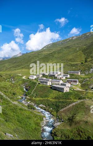 sankt jakob in defereggen, osttirol, österreich. Die jagdhausalm im defereggental Stockfoto