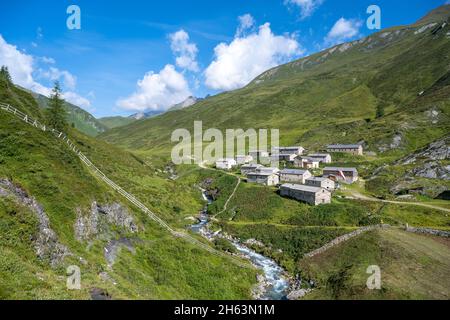 sankt jakob in defereggen, osttirol, österreich. Die jagdhausalm im defereggental Stockfoto