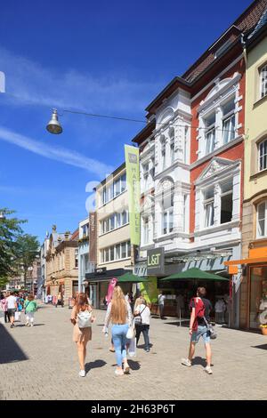 Fußgängerzone große straße,osnabrück,niedersachsen,deutschland,europa Stockfoto