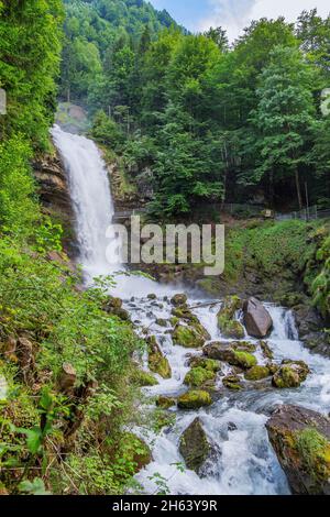 giessbach Wasserfälle,axalp,aare,brienzersee,berner alpen,berner oberland,Kanton bern,schweiz Stockfoto