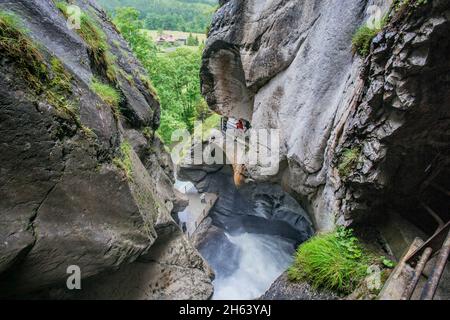 trümmelbach Wasserfälle,lauterbrunnen,lauterbrunnental,berner alpen,berner oberland,Kanton bern,schweiz Stockfoto