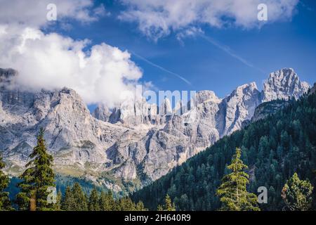 val venegia,Pale di san martino,italienische dolomiten,italien. Stockfoto