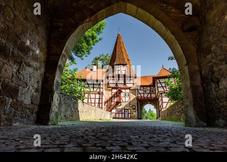 Rödelseer tor in iphofen in franken, deutschland Stockfoto