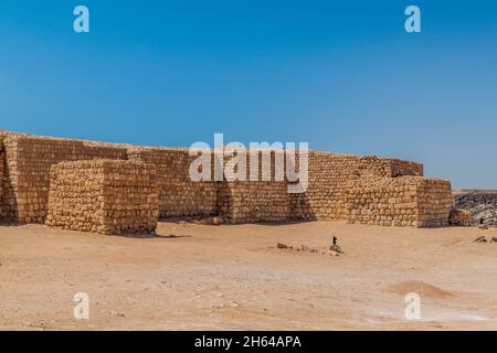 Sumhuram Archäologischer Park mit Ruinen der antiken Stadt Khor Rori in der Nähe von Salalah, Oman Stockfoto