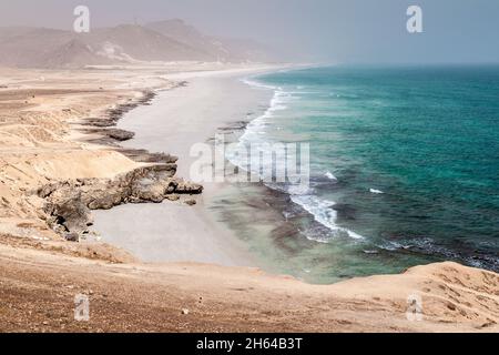 Mughsail Strand in Oman Stockfoto