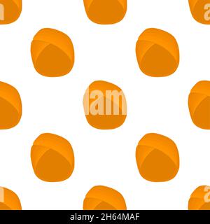 Abbildung auf Thema Muster Hüte indischen Turban, schöne Mützen in weißem Hintergrund. Caps Muster bestehend aus Sammlung Hüte indischen Turban für wea Stock Vektor