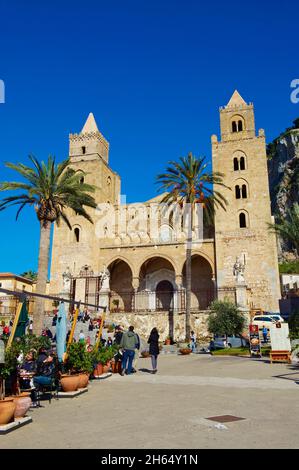 Italien, Sizilien, Palermo, Cefalu, die Kathedrale Stockfoto