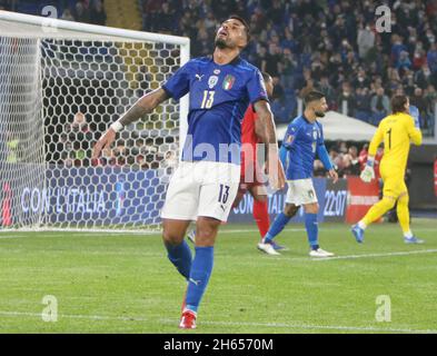 Emerson of Italy während der FIFA World Cup 2022, Qualifikationsspiel der Gruppe C zwischen Italien und der Schweiz am 12. November 2021 im Stadio Olimpico in Rom, Italien - Foto Laurent Lairys / DPPI Stockfoto