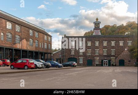 Das Coalbrookdale Museum of Iron, eine Besucherattraktion in Ironbridge Gorge, Shropshire, England, Großbritannien Stockfoto