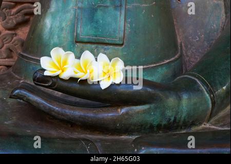 Laos, ville de Vientiane, Tempel Haw Pha Kaeo, 1565, Statue de Bouddha // Laos, Vientiane Stadt, Haw Pha Kaeo, 1565, Statue von Buddha Stockfoto