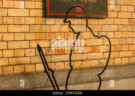 Preston Pals War Memorial. Bahnhof Preston. Stockfoto