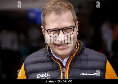 SEIDL Andreas, Teamchef von McLaren Racing, Portrait während der Formel 1 Heineken Grande Premio De Sao Paulo 2021, Sao Paulo Grand Prix, 19. Lauf der FIA Formel 1-Weltmeisterschaft 2021 vom 12. Bis 14. November 2021 auf dem Interlagos Circuit, in Sao Paulo, Brasilien - Foto: Dppi/DPPI/LiveMedia Stockfoto