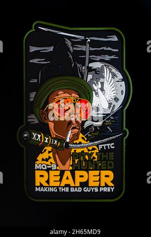 Royal Air Force No. 39 Squadron MQ-9A Reaper-Patch Stockfoto