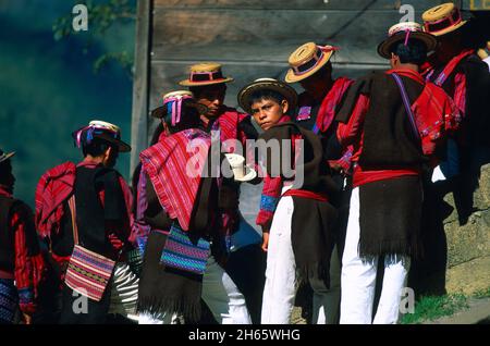 Guatemala, Cuchumatane, San Juan Atitan, Mam Indian Stockfoto