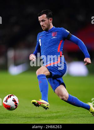 Ben Chilwell aus England während des FIFA-WM-Qualifikationsspiel im Wembley Stadium, London. Bilddatum: Freitag, 12. November 2021. Stockfoto