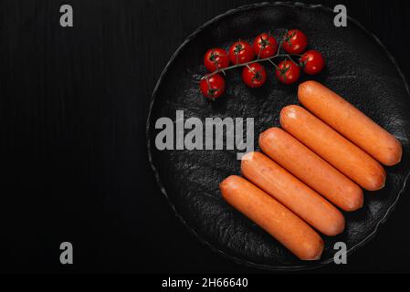 Würste pflanzliches Protein Seitan fleischloser Soja-Weizen klassisch Geschmack vegetarisch Stockfoto