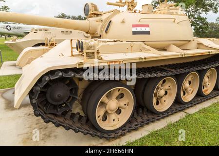 Irakischer Kampfpanzer T-55A, russisch hergestellt Stockfoto