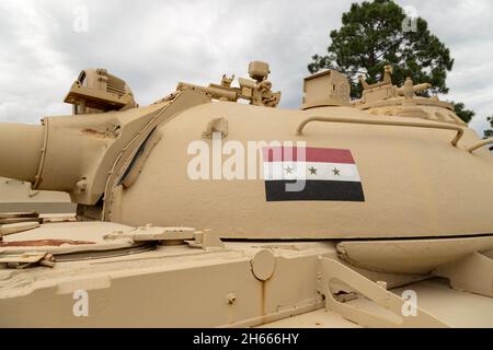 Irakischer Kampfpanzer T-55A, russisch hergestellt Stockfoto