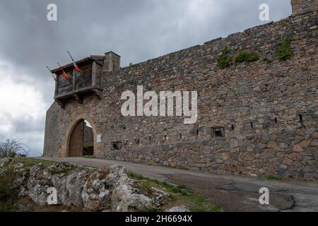 Schloss von San Vicente in Argueso de Cantabria. Stockfoto