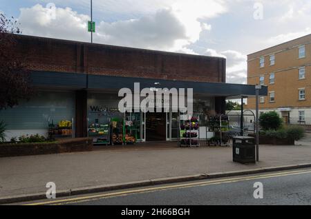 Waitrose entlang der St Mary's Lane in Upminster, London, Großbritannien Stockfoto