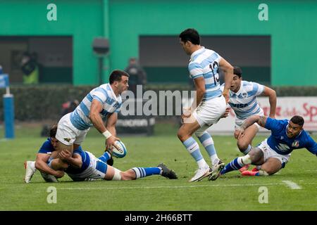 TREVISO, ITALIEN. 13. NOVEMBER Emiliano Boffelli von Los Pumas während des Freundschaftsspiel zwischen Italien und Argentinien im Stadio Comunale di Monigo, Treviso am Samstag, 13. November 2021. (Kredit: MI Nachrichten) Kredit: MI Nachrichten & Sport /Alamy Live Nachrichten Stockfoto