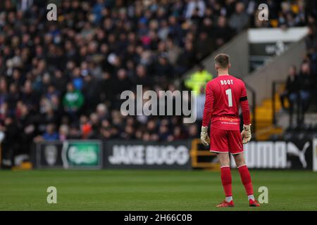 NOTTINGHAM, GROSSBRITANNIEN. 13. NOVEMBER Ryan Boot von Solihull Moors während des National League-Spiels zwischen Notts County und Solihull Moors im Meadow Lane Stadium, Nottingham am Samstag, 13. November 2021. ( Kredit: james holyoak/Alamy Live News Stockfoto