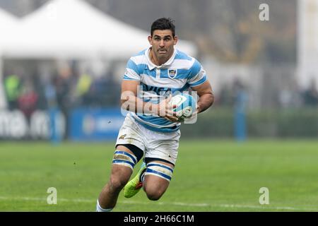 TREVISO, ITALIEN. 13. NOVEMBER Pablo Miera von Los Pumas während des Freundschaftsspiel zwischen Italien und Argentinien im Stadio Comunale di Monigo, Treviso am Samstag, 13. November 2021. (Kredit: MI Nachrichten) Kredit: MI Nachrichten & Sport /Alamy Live Nachrichten Stockfoto