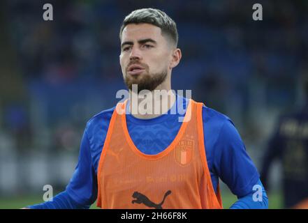Jorginho von Italien während der FIFA Weltmeisterschaft 2022, Qualifikationsspiel der Gruppe C zwischen Italien und der Schweiz am 12. November 2021 im Stadio Olimpico in Rom, Italien. Foto von Laurent Lairys /ABACAPRESS.COM Stockfoto