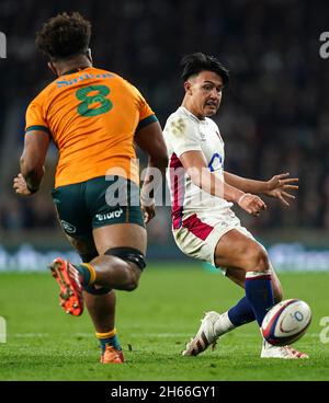 Während des Autumn International-Spiels im Twickenham Stadium, London. Bilddatum: Samstag, 13. November 2021. Stockfoto