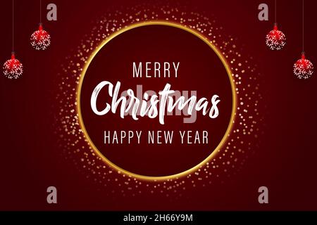 Frohe Weihnachten und ein glückliches neues Jahr Tapete Stockfoto