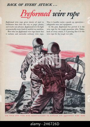 22. Mai 1944 Ausgabe des Nachrichtenmagazins „Time“ Advertising, USA Stockfoto