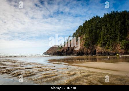 Indian Point Blick vom Strand Stockfoto