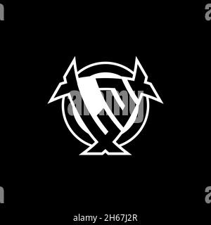 LD Monogram Logo-Buchstabe mit Dreieck-Schild und kreisförmiges Design auf isoliertem Hintergrund. Dreieck-Monogramm-Logo, Schild-Monogramm-Logo, Trian Stock Vektor