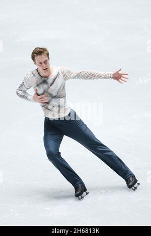 Alexander Samarin (RUS), 13. NOVEMBER 2021 - Figure Skating : ISU Grand Prix of Figure Skating 2021/22 NHK Trophy Men's Free Skating at Yoyogi National Stadium 1st Gymnasium Credit: Naoki Morita/AFLO SPORT/Alamy Live News Stockfoto