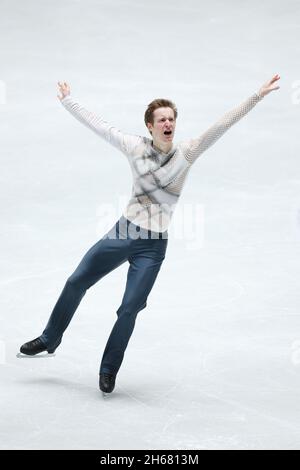 Alexander Samarin (RUS), 13. NOVEMBER 2021 - Figure Skating : ISU Grand Prix of Figure Skating 2021/22 NHK Trophy Men's Free Skating at Yoyogi National Stadium 1st Gymnasium Credit: Naoki Morita/AFLO SPORT/Alamy Live News Stockfoto