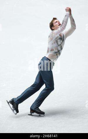 Alexander Samarin (RUS), 13. NOVEMBER 2021 - Figure Skating : ISU Grand Prix of Figure Skating 2021/22 NHK Trophy Men's Free Skating at Yoyogi National Stadium 1st Gymnasium Credit: Naoki Morita/AFLO SPORT/Alamy Live News Stockfoto