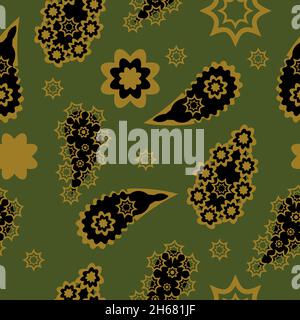 Paisley-Muster. Doodle-Vektor-Hintergrund. Henna paisley mehndi doodles Design Tribal Design Element Stock Vektor