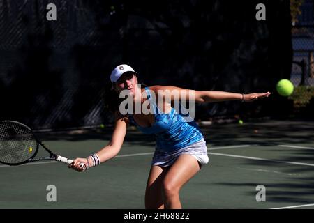 Tennis-Profi Marina Oetiker, spielt im Downtown Tennis Club, in New York City, 10/21/2021 Model veröffentlicht Stockfoto