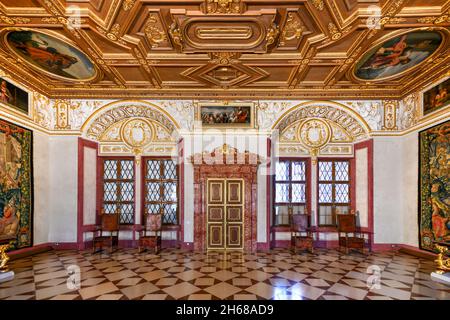 München, Deutschland - 8. Juli 2021: Die Münchner Residenz diente ab 150 als Regierungssitz und Residenz der bayerischen Herzöge, Kurfürsten und Könige Stockfoto