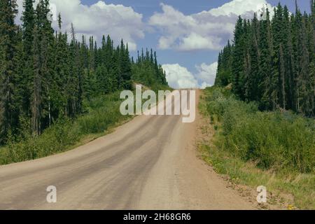 Der Dalton Highway, Alaska, USA, bis zum Nordpol. Stockfoto