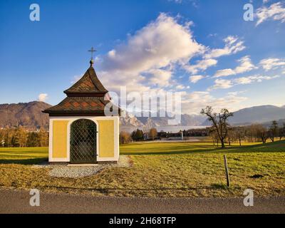 Abendstimmung am Traunsee in Altmünster Stockfoto