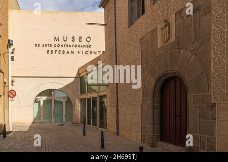 Segovia, Spanien, 20. Oktober 2021. Esteban Vicente Museum für zeitgenössische Kunst in der Stadt Segovia in Spanien Stockfoto