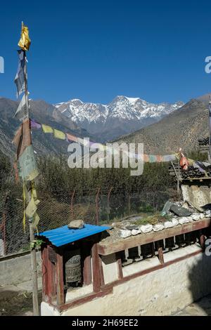 Thini Dorf in Mustang, Nepal Stockfoto