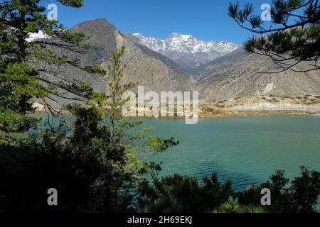Dhumba Lake bei Jomsom in Lower Mustang, Nepal Stockfoto