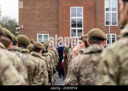 Brentwood, Großbritannien. November 2021. Brentwood Essex 14. Nov 2021 Remembrance Sunday Parade, Brentwood Essex Credit: Ian Davidson/Alamy Live News Stockfoto