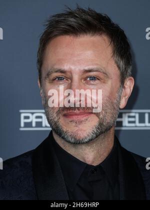 WEST HOLLYWOOD, LOS ANGELES, KALIFORNIEN, USA - 13. NOVEMBER: Chris Hardwick kommt zur Baby2Baby 10-Jahres-Gala 2021, die am 13. November 2021 im Pacific Design Center in West Hollywood, Los Angeles, Kalifornien, USA, stattfand. (Foto von Xavier Collin/Image Press Agency) Stockfoto