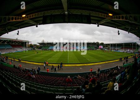 LONDON, GBR. NOVEMBER. Die Stoop-Darstellung während des Internationalen Spiels zwischen England und Kanada Frauen bei der Stoop, Twickenham am Sonntag, 14. November 2021. (Kredit: Federico Maranesi | MI Nachrichten) Kredit: MI Nachrichten & Sport /Alamy Live Nachrichten Stockfoto