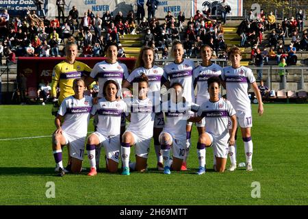 Rom, Italien. 13. Nov, 2021. Während der Serie Ein Spiel zwischen A.S. Roma Women und ACF Fiorentina Femmile im stadio Tre Fontane am 14. November 2021 in Rom, Italien. (Bild: © Domenico Cippitelli/Pacific Press via ZUMA Press Wire) Stockfoto