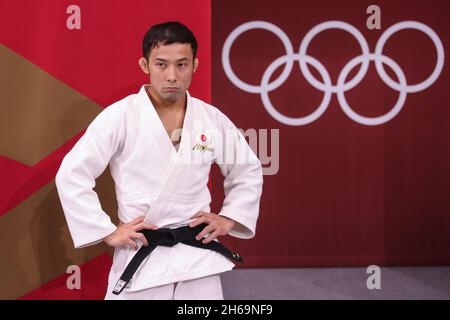 24. JULI 2021 - TOKIO, JAPAN: TAKATO Naohisa aus Japan vor dem Halbfinale der Judo-Männer mit einem Gewicht von 60 kg bei den Olympischen Spielen in Tokio 2020 (Foto: Mickael Chave Stockfoto