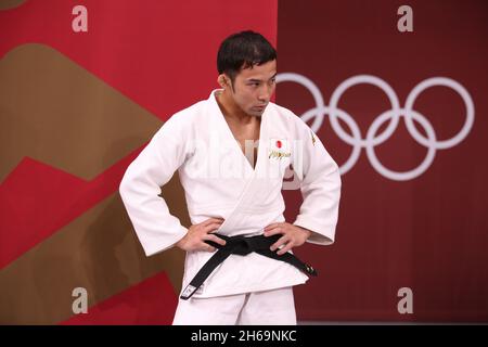 24. JULI 2021 - TOKIO, JAPAN: TAKATO Naohisa aus Japan vor dem Halbfinale der Judo-Männer mit einem Gewicht von 60 kg bei den Olympischen Spielen in Tokio 2020 (Foto: Mickael Chave Stockfoto